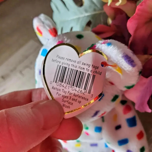 Ty 2K TY Beanie Baby Multicolored Bear Beanie Baby Original EUC 2000s - Picture 9 of 11